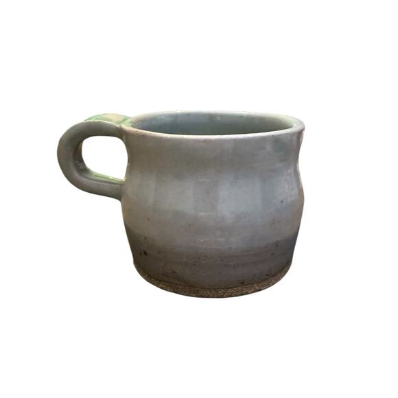 Studio Art Pottery Coffee Mug Misty Fog Glaze Signed Hand Thrown Stoneware - Picture 4 of 6
